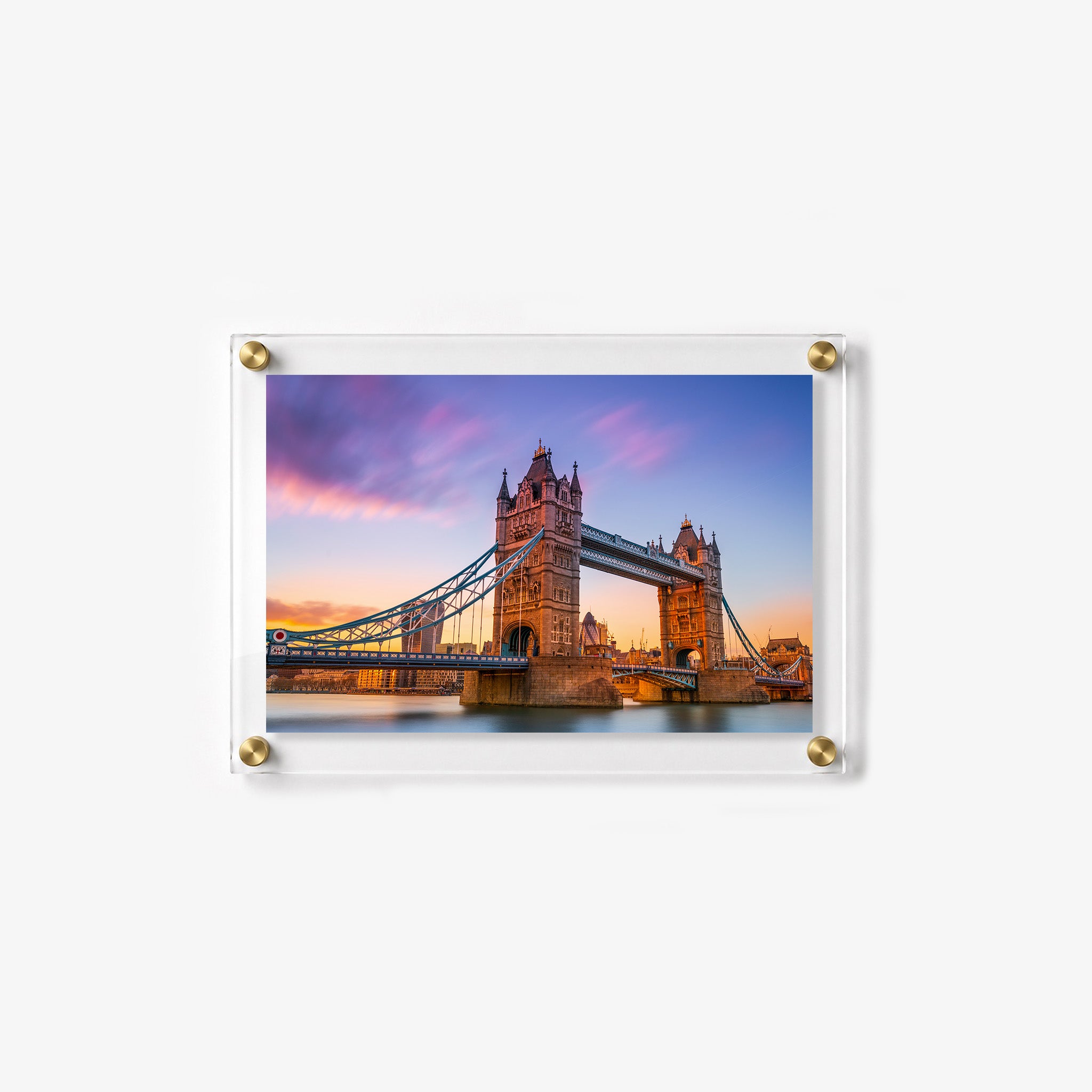 Famous London landmark framed by a vibrant sky in this city wall art