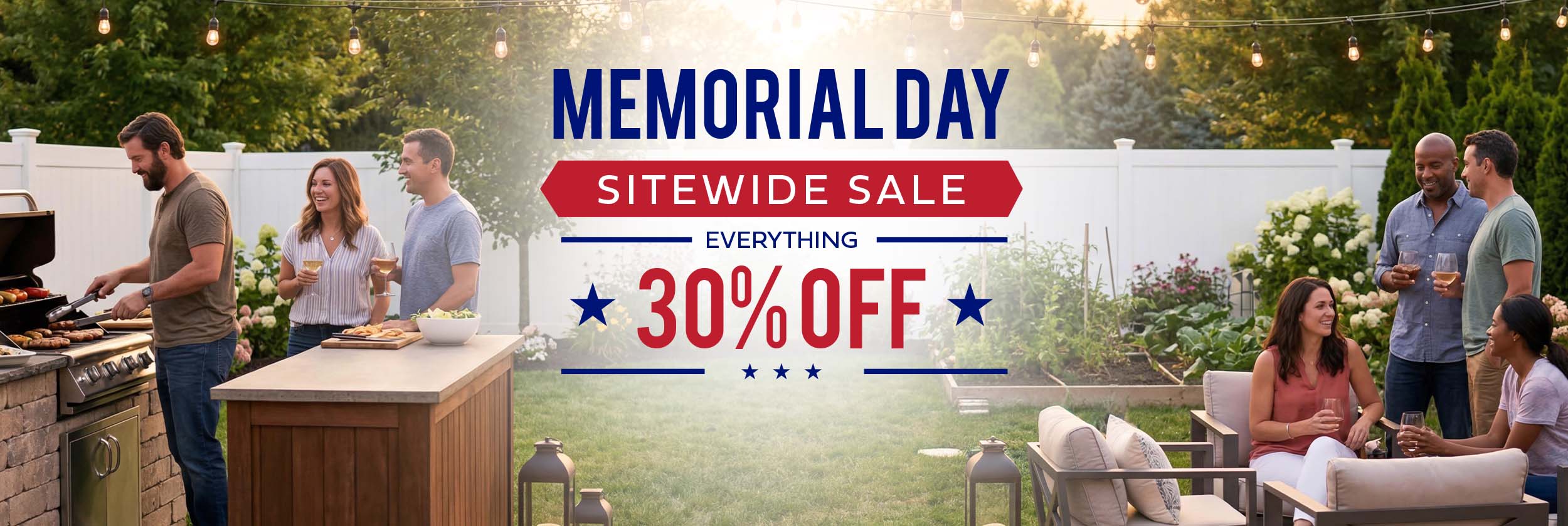 Memorial Day Sitewide Sale 30% off everything