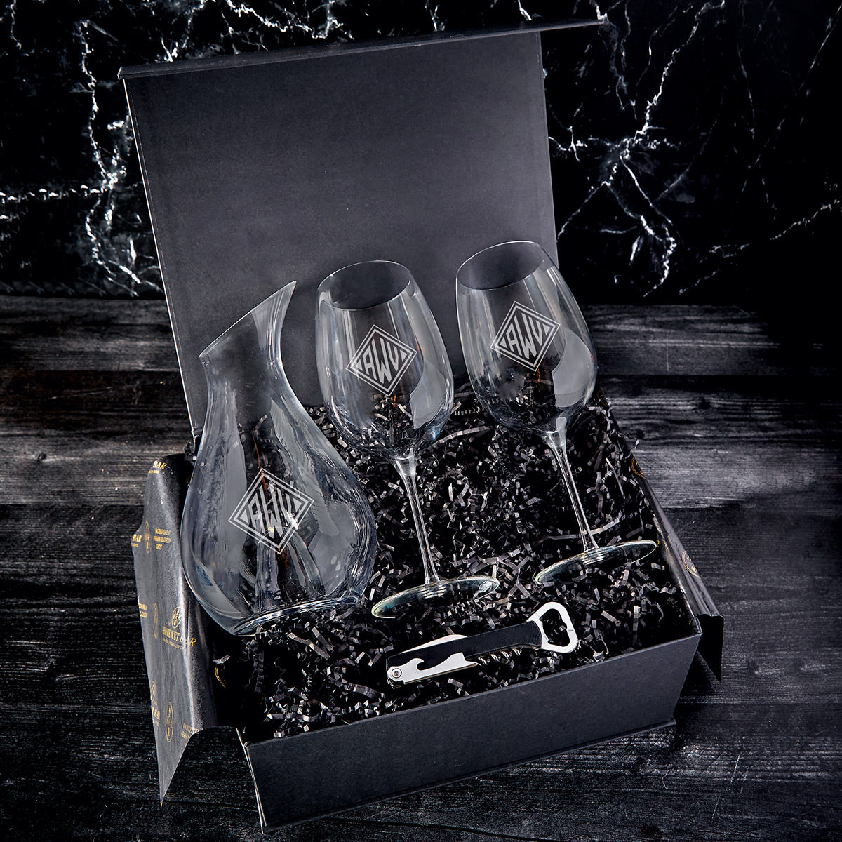 Engraved 5 pc Luxury Wine Gifts