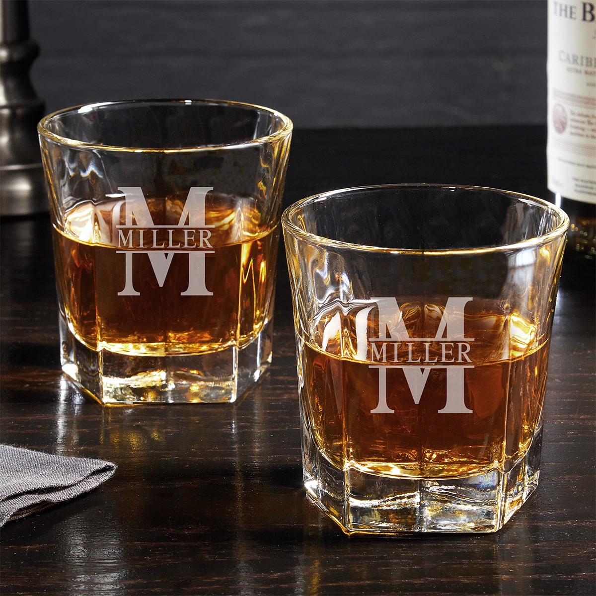 Personalized Colchester Whiskey Glasses