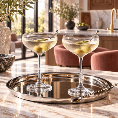 Alba Champagne Coupe Glasses, Set of 2