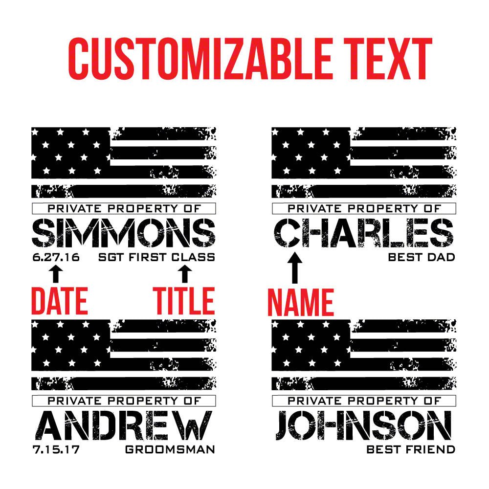 American Heroes Personalized Poker Set - Gift for Military