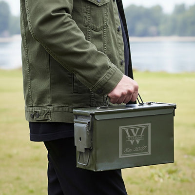 Ammunition Boxes Custom Etched Unique Groomsmen Gift
