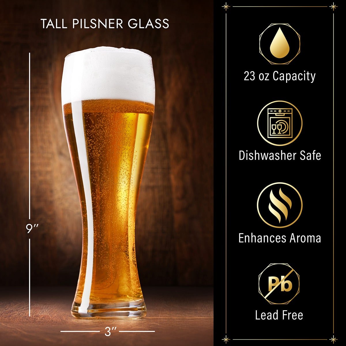 Aspiring Connoisseur Beer Tasting Set, 7 Pieces