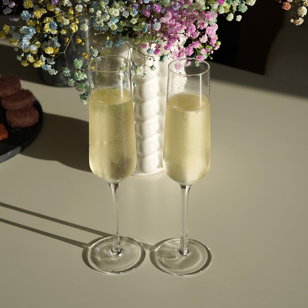 Asti Custom Champagne Gift Set with Engraved Champagne Flutes