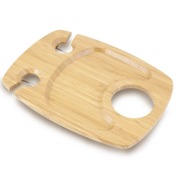 Bamboo Picnic Wine Tray with Legs