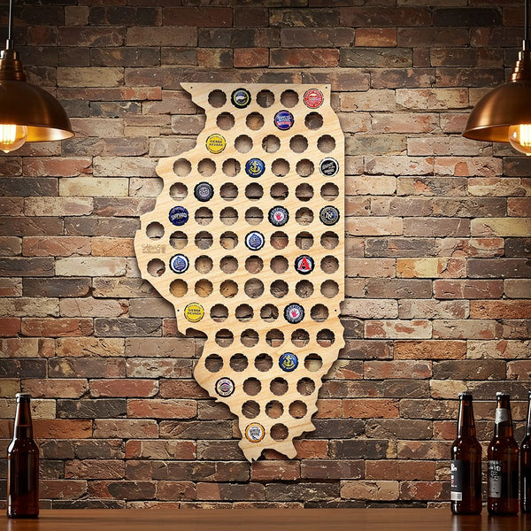 Beer Cap Map of Your Home State