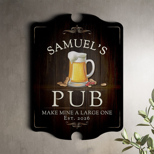 Custom Beer Pub Wall Art Decor Home Basement Bar Sign