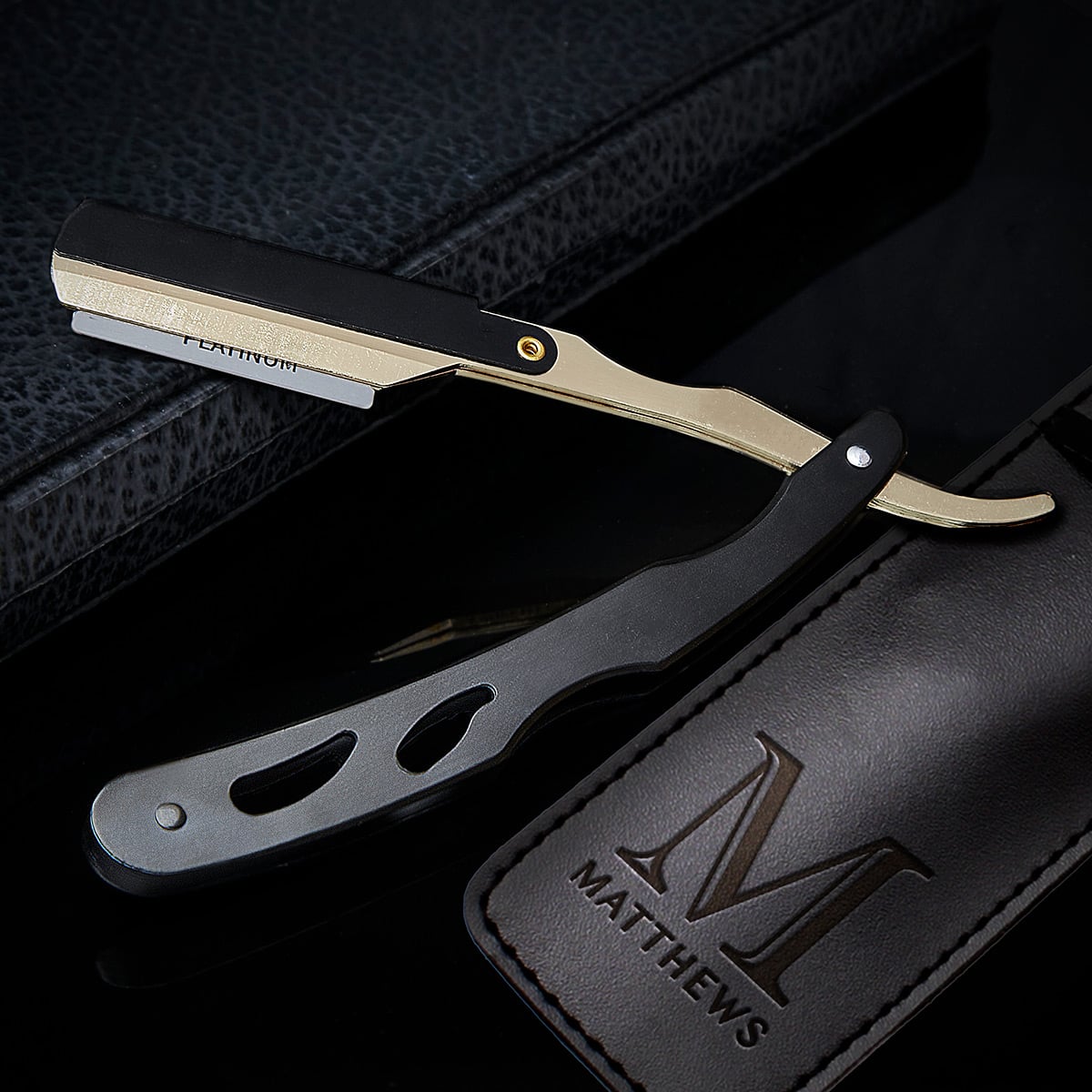Precision Razor Kit Benton Custom Straight Razor Kit with Replacement Blades