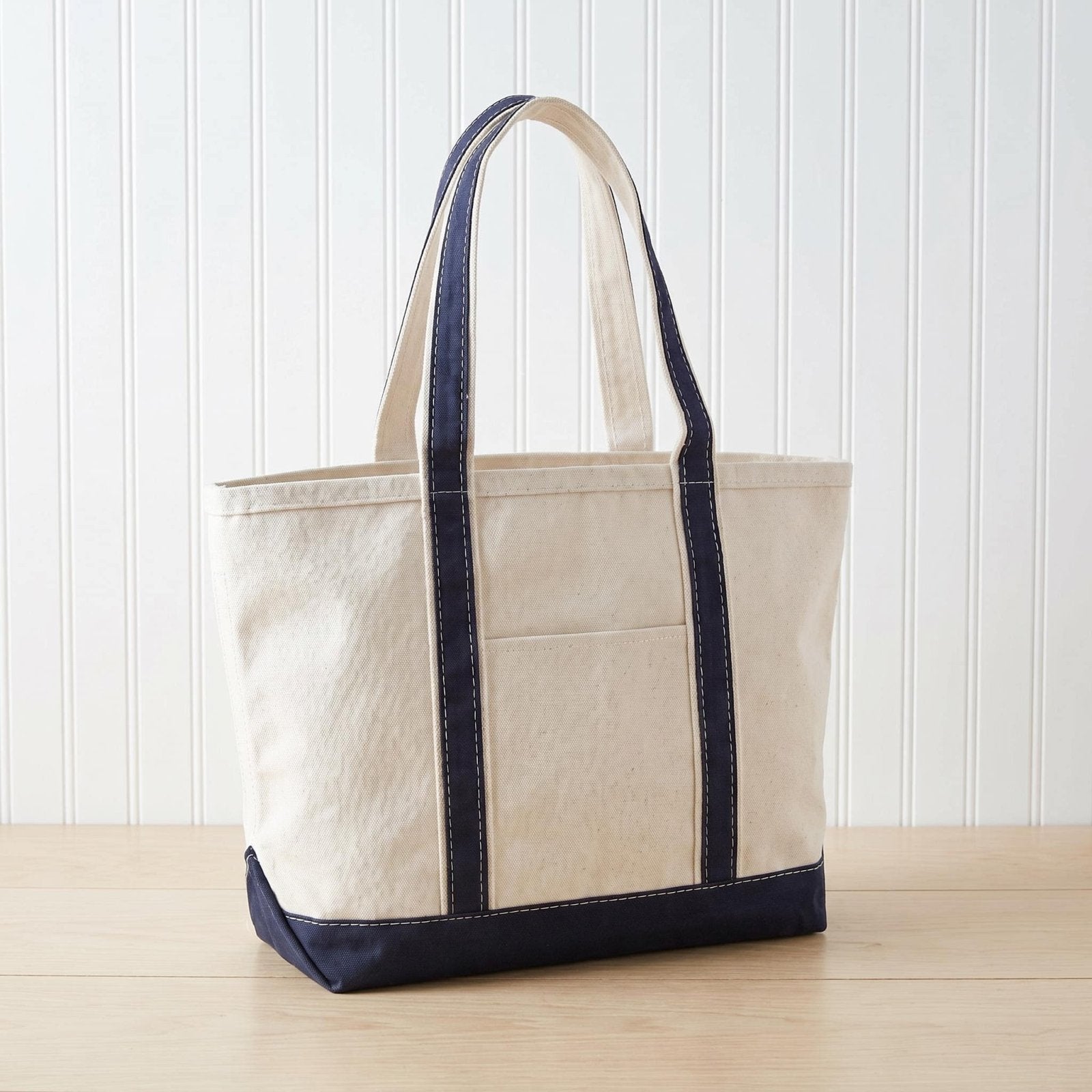 Bexford Open Zip-Top Canvas Tote Bag