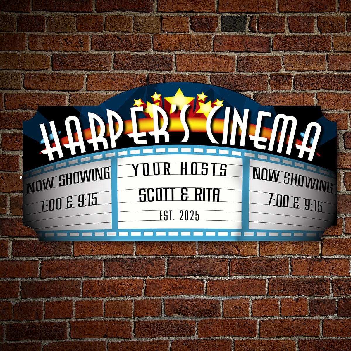Blockbuster Custom Home Theater Sign