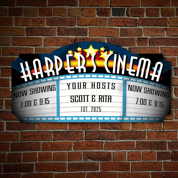 Blockbuster Custom Home Theater Sign