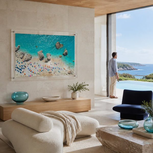 Blue Lagoon Club Acrylic Wall Art Print