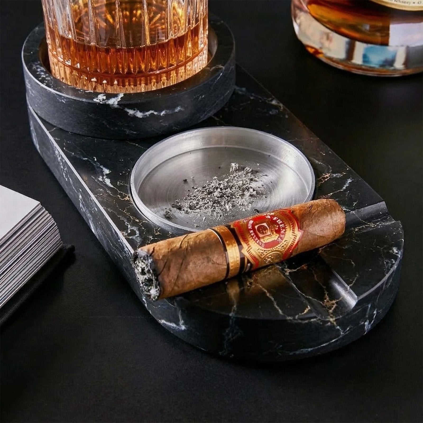boltons tobacco Bolton Cigar Ashtray w/ Whiskey Holder