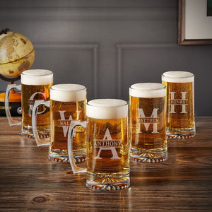 Five Beer Mugs