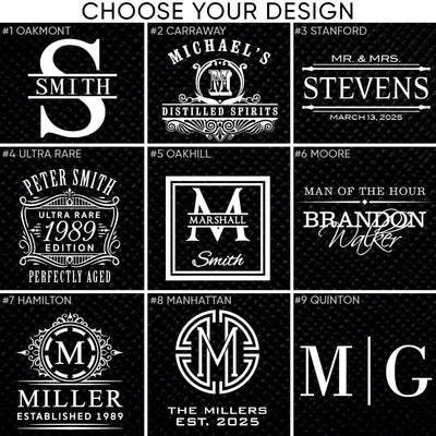 Whiskey Glass design options