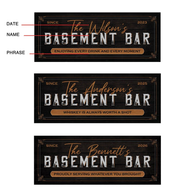 BYO Basement Bar Sign - Custom Bar Sign
