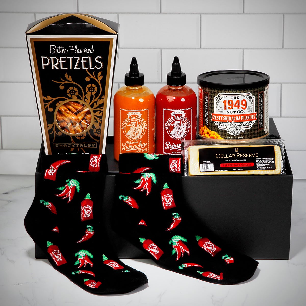 Caliente! Spicy Snacks Hot Sauce Gift Basket