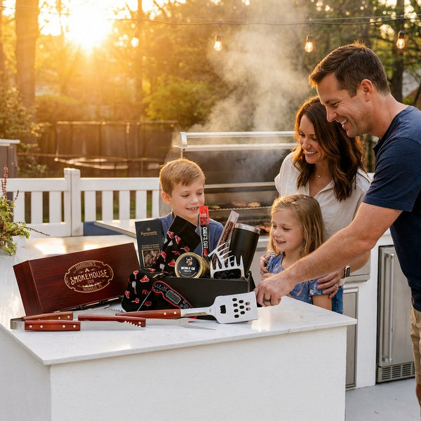 Carnivore's Delight Meat Lover BBQ Gift Basket w Grill Tools