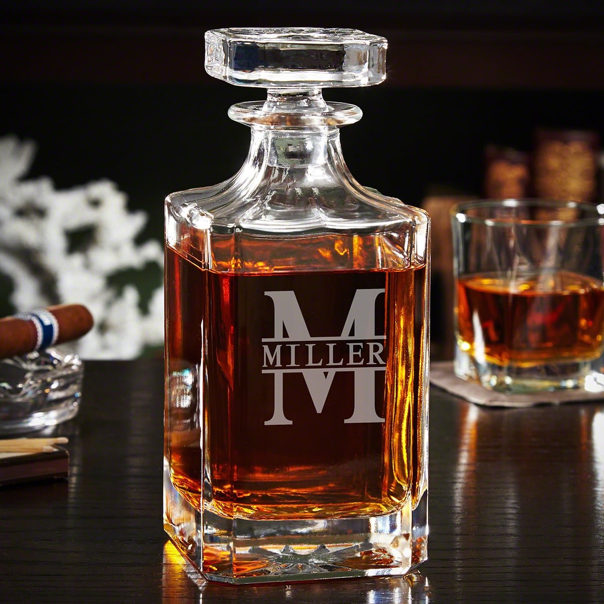 Carson Personalized Military Gift USA Whiskey Decanter