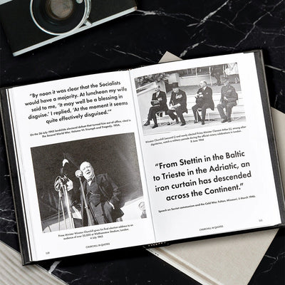Churchill Wit and Wisdom - Coffee Table Book, Leather Bound
