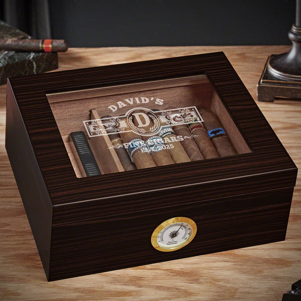 Heartdeco Cedar Wood Humidor Cigar Box And Cigar Cutter Set | Shop - View #12