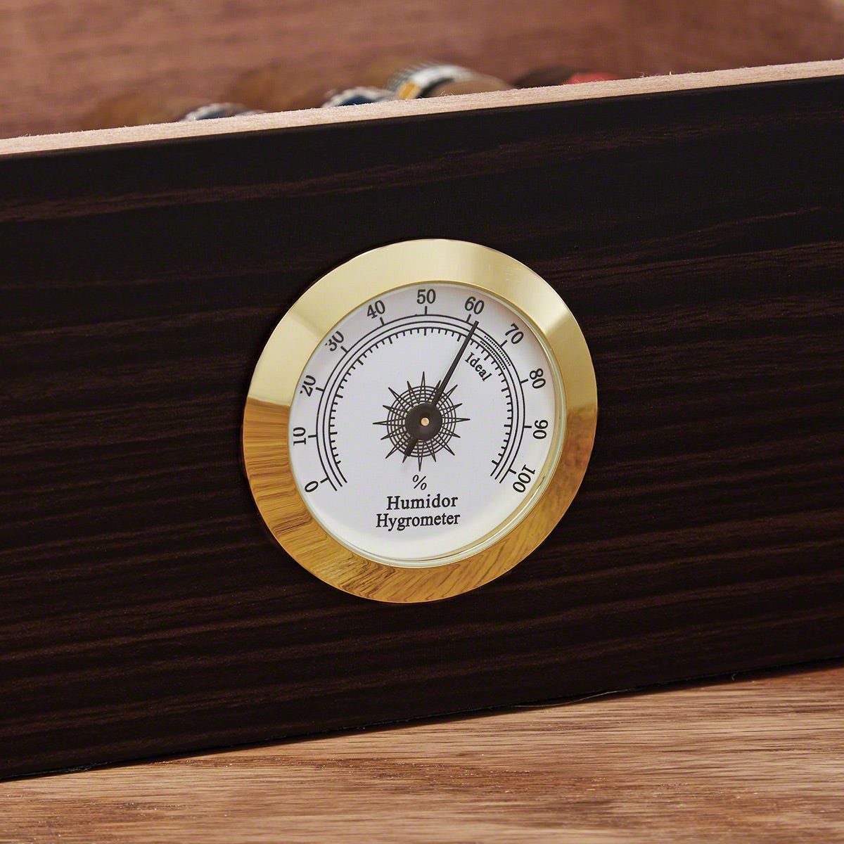 Cigar Gift Set 6pc with Dante Cedar Cigar Humidor & Custom Cigar Glasses