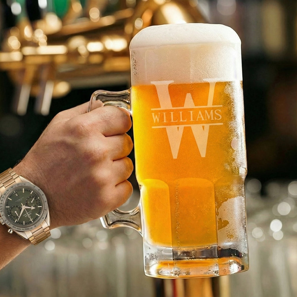 Colossal Personalized Beer Mugs