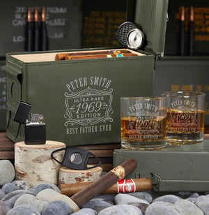 50 Cal Humidor 7pc Set