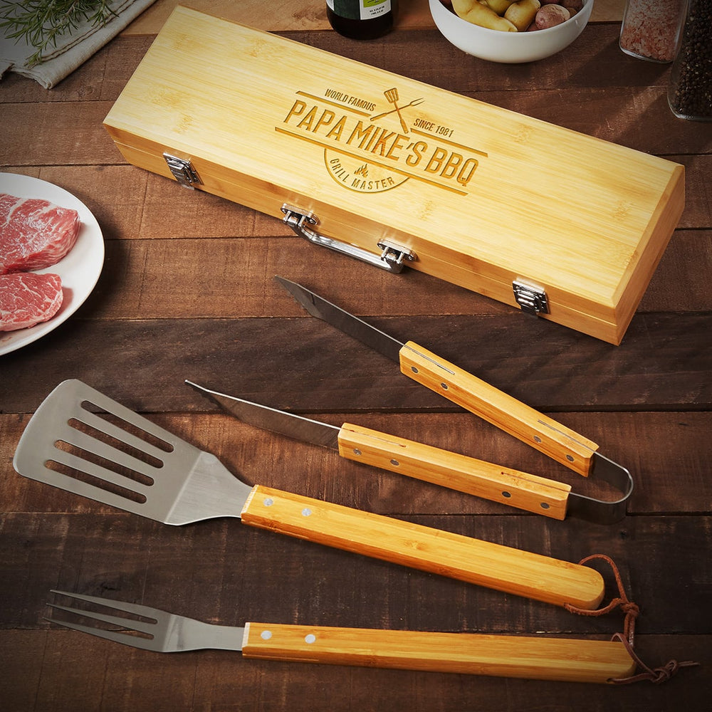 Barbeques Tools Custom Bamboo Barbecue Tools