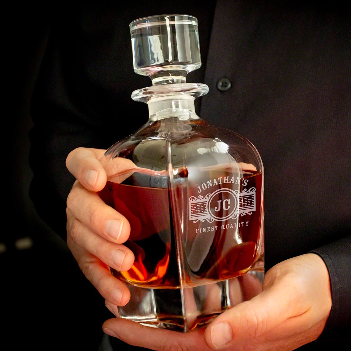 Custom Draper Decanter & Eastham Glasses Gift for Police Officers