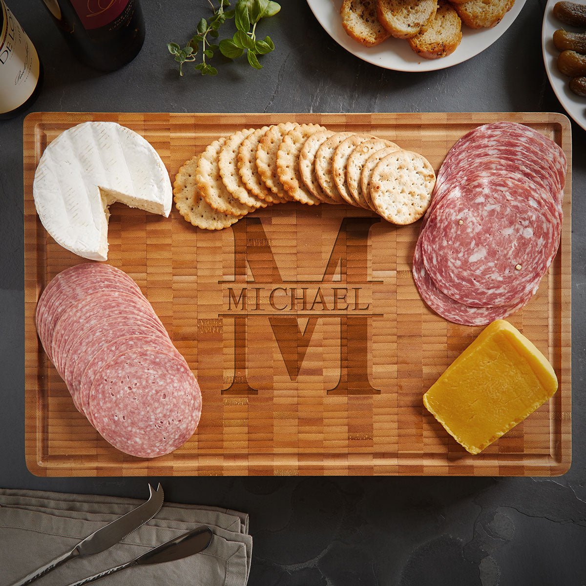 Custom End Grain Bamboo Cutting Board