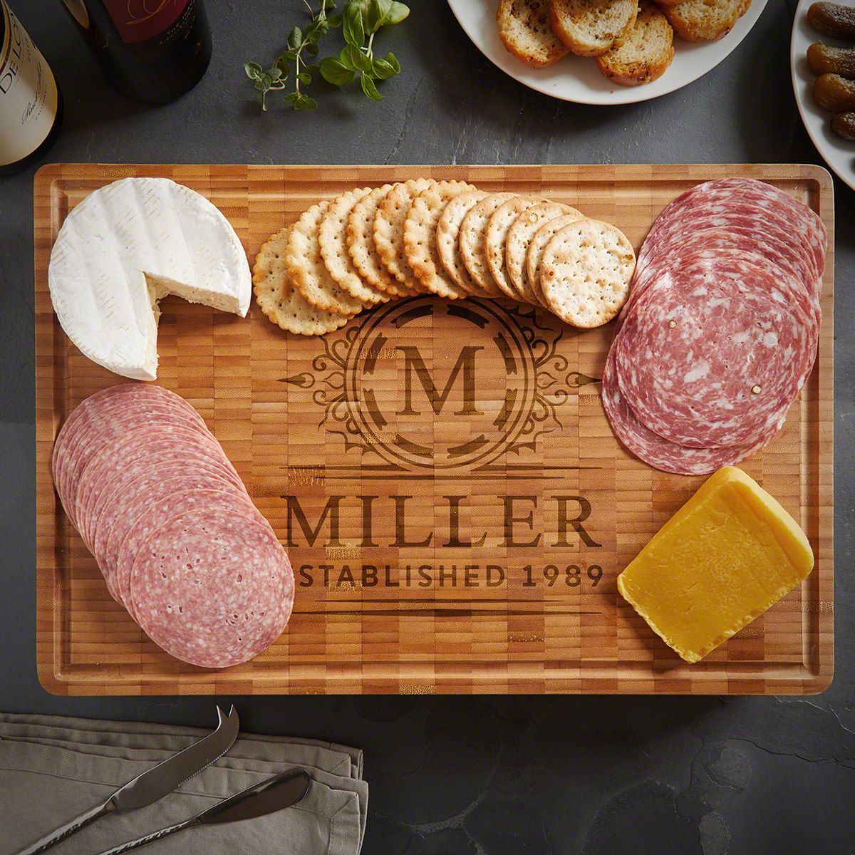 Custom End Grain Bamboo Cutting Board