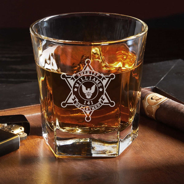 Custom Liquor Decanter Set with Colchester Glasses