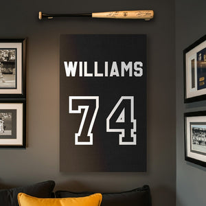 Black Jersey Sign
