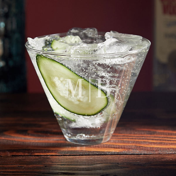 Custom Stemless Martini Glass