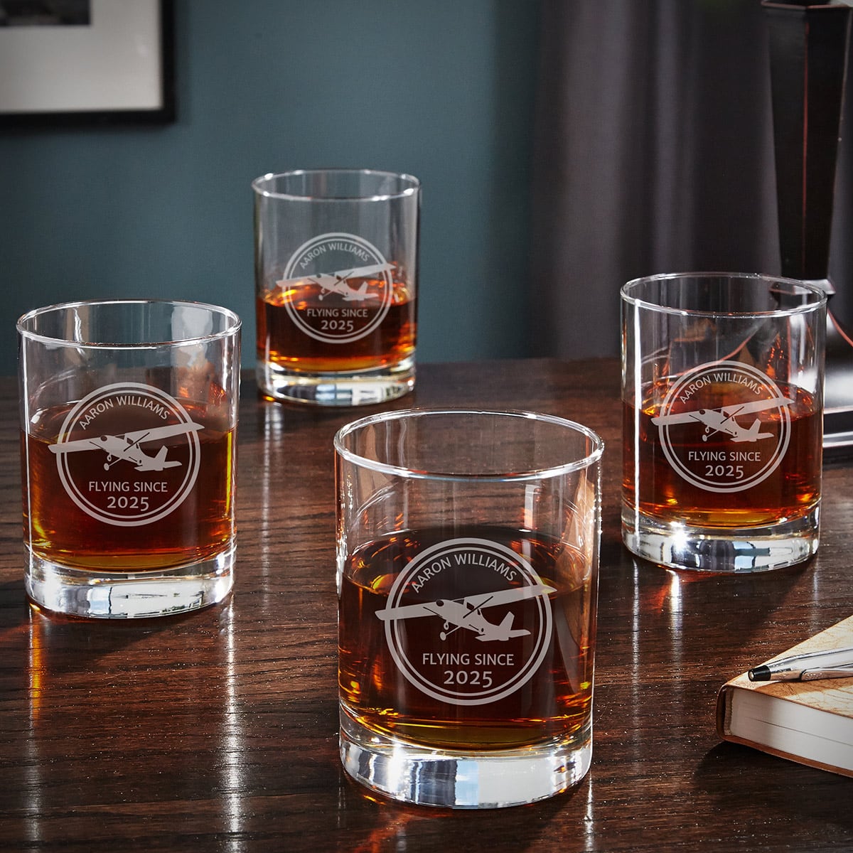 Custom Whiskey Box Gift Set for Pilots - Aviator
