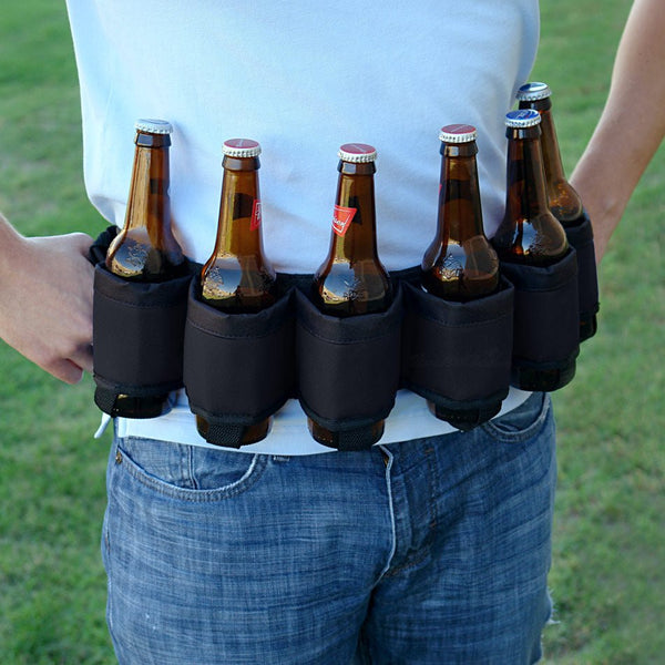 Fanny Pack For Booze 6-Can Beer Belt Holster Adjustable Waist