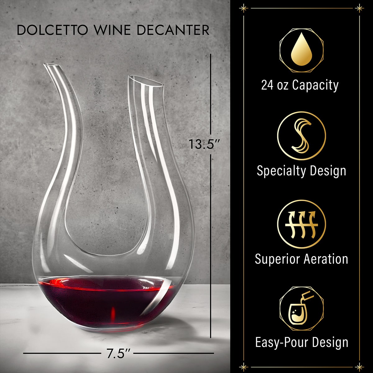 Dolcetto Custom Wine Decanter