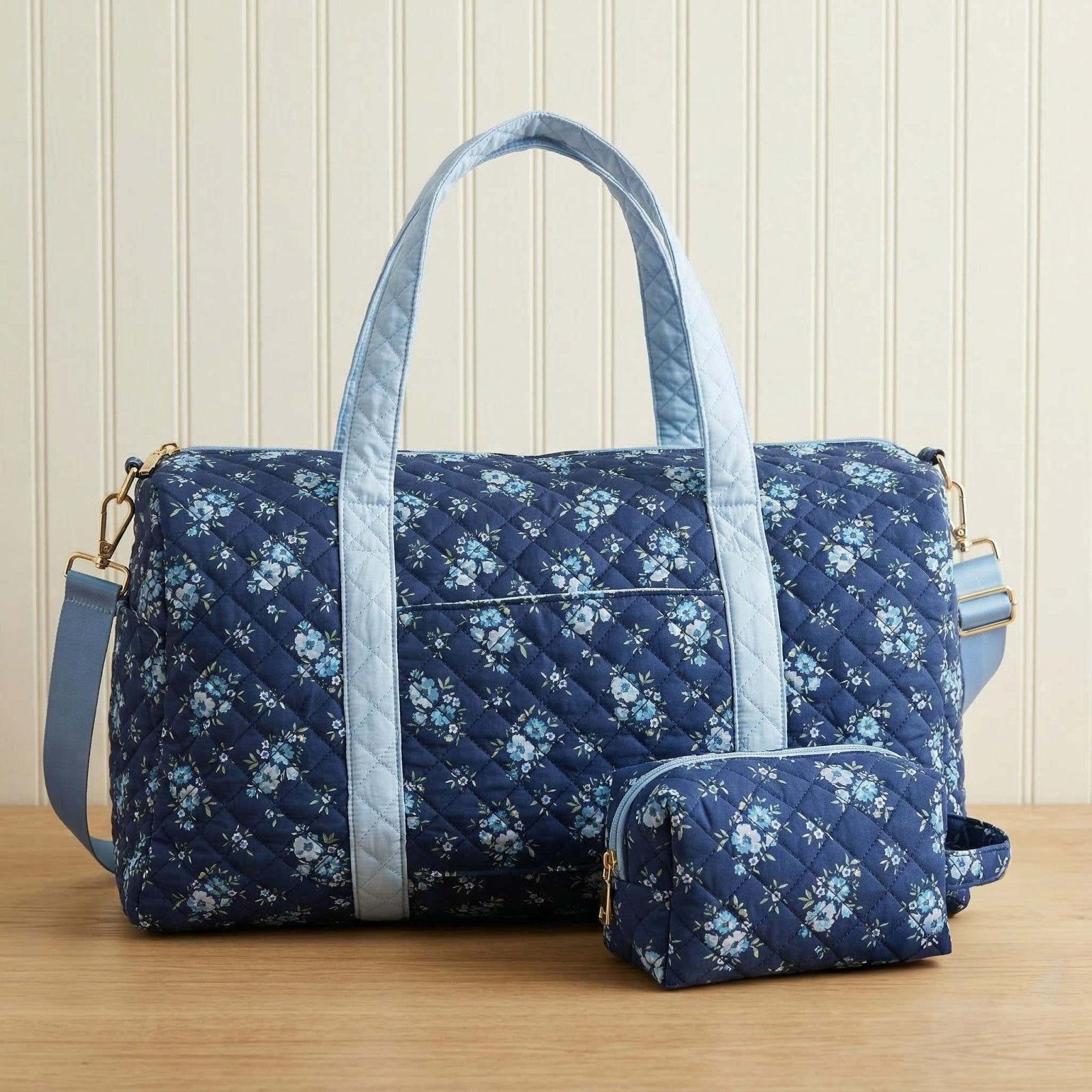 Elarin Quilted Duffle Carryall Weekender Bag