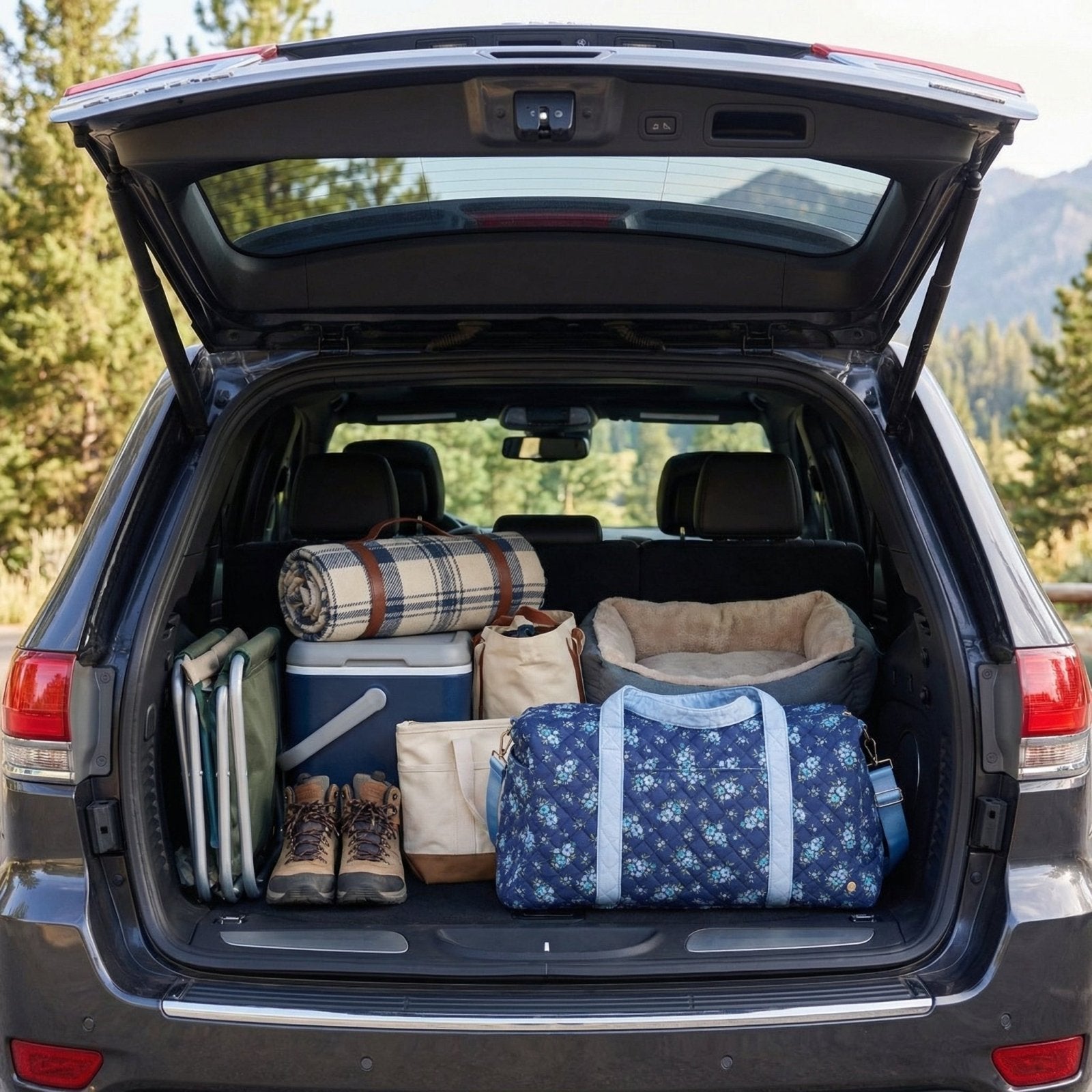 Elarin Quilted Duffle Carryall Weekender Bag