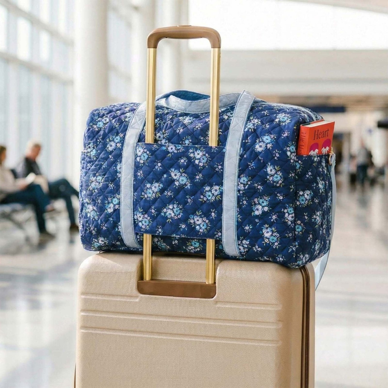 Elarin Quilted Duffle Carryall Weekender Bag