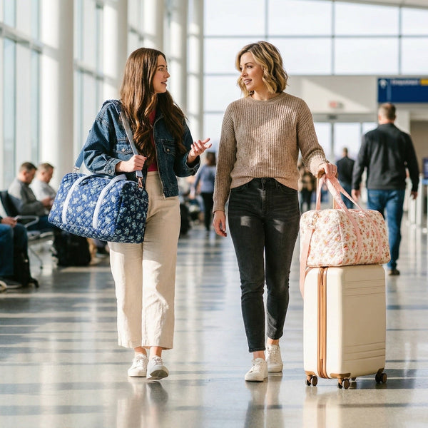 Elarin Quilted Duffle Carryall Weekender Bag