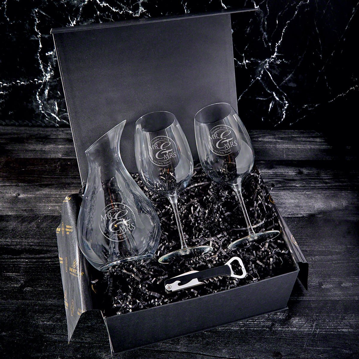Engraved 5 pc Luxury Wine Gifts