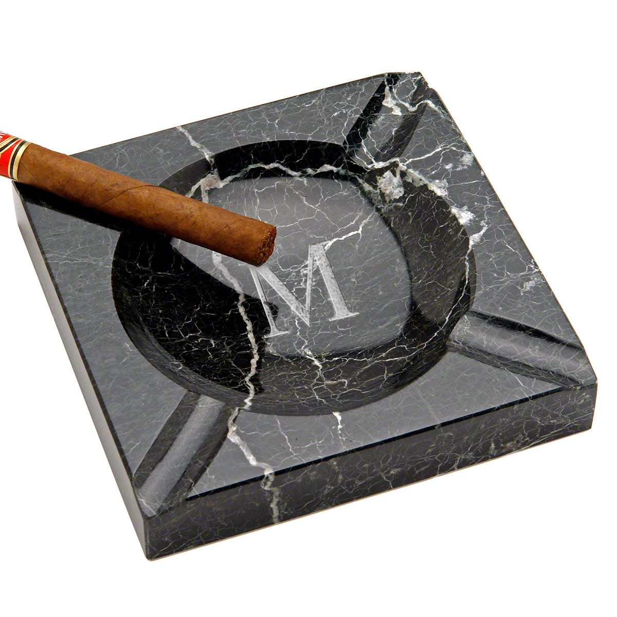 Engraved Cigar Ashtray and Cigar Glass Gift Set