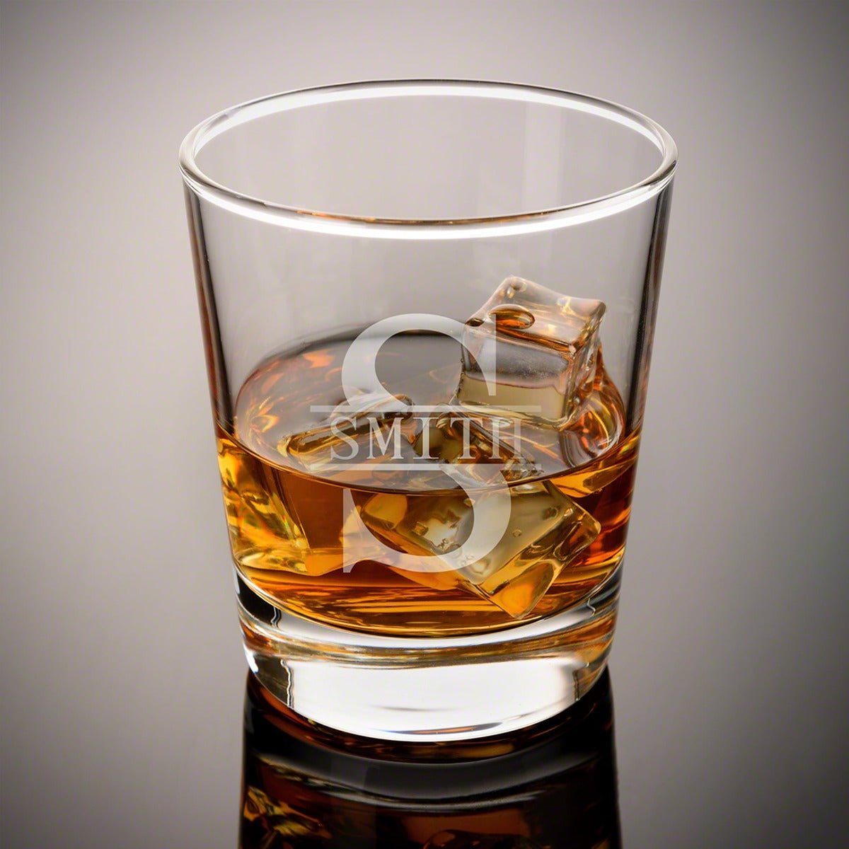 Engraved Cocktail On the Rocks Glass