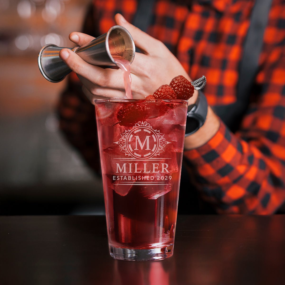 Engraved Cocktail Glass