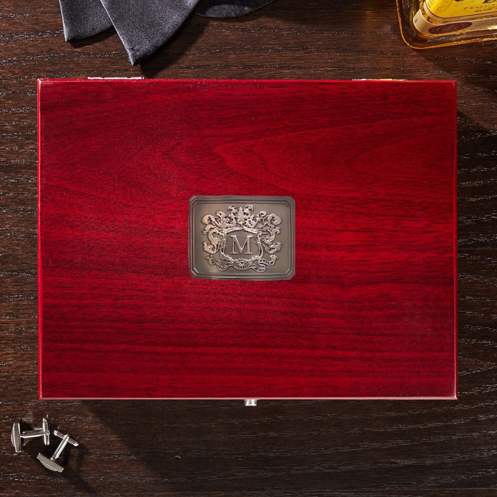 Engraved Flask Set with Shot Glasses