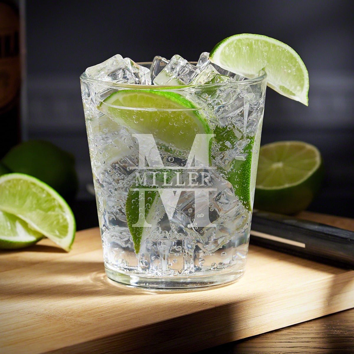 Engraved Gin Glass for Cocktails