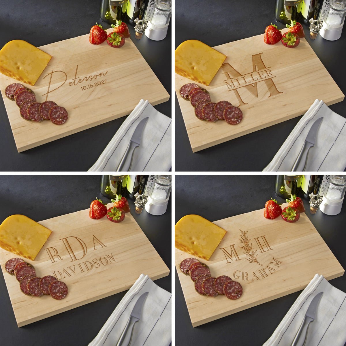 Engraved Maple Cutting Board - Standard (0.75in Thick)